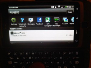 HTC Desire Z on Rogers